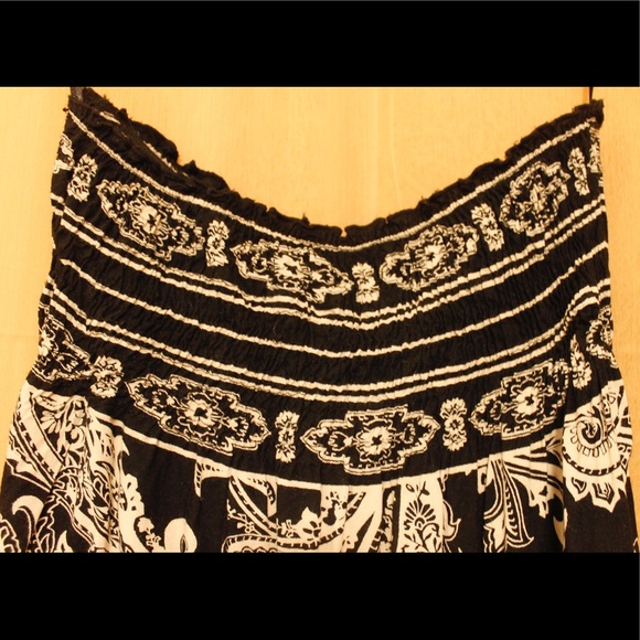 Black Strapless Maxi Dress - Picture 5 of 6